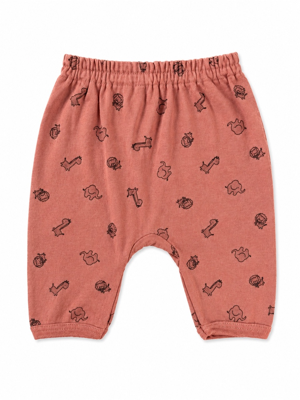 Kids Casual Bottoms in Dusty Rose with Animal Print
